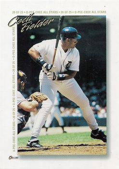 #20 Cecil Fielder - Detroit Tigers - 1994 O-Pee-Chee Baseball - All-Star Redemptions