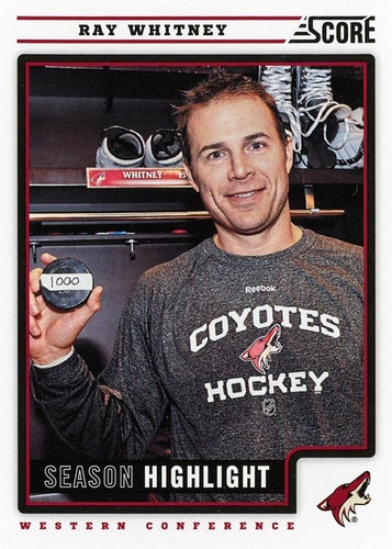 #20 Ray Whitney - Phoenix Coyotes - 2012-13 Score Hockey