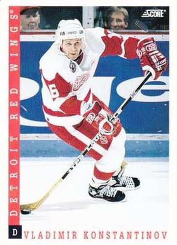 #20 Vladimir Konstantinov - Detroit Red Wings - 1993-94 Score Canadian Hockey