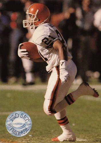 #20 Eric Metcalf - Cleveland Browns - 1991 Pro Set Platinum Football