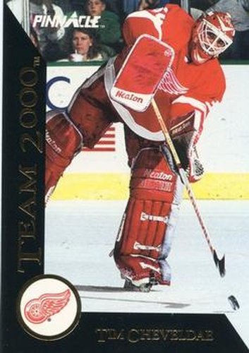 #20 Tim Cheveldae - Detroit Red Wings - 1992-93 Pinnacle Canadian Hockey - Team 2000