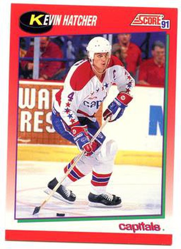 #20 Kevin Hatcher - Washington Capitals - 1991-92 Score Canadian Hockey