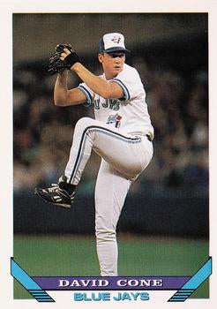 #720 David Cone - Toronto Blue Jays - 1993 Topps Baseball