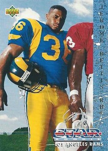 #20 Jerome Bettis - Los Angeles Rams - 1993 Upper Deck Football