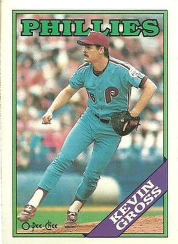 #20 Kevin Gross - Philadelphia Phillies - 1988 O-Pee-Chee Baseball