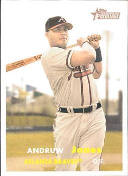 #20a Andruw Jones - Atlanta Braves - 2006 Topps Heritage Baseball