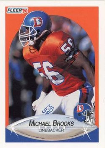 #20 Michael Brooks - Denver Broncos - 1990 Fleer Football