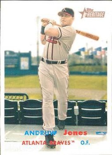 #20b Andruw Jones - Atlanta Braves - 2006 Topps Heritage Baseball