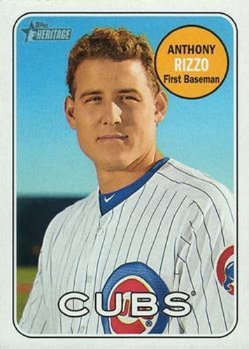 #20b Anthony Rizzo - Chicago Cubs - 2018 Topps Heritage Baseball