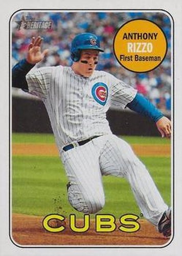 #20c Anthony Rizzo - Chicago Cubs - 2018 Topps Heritage Baseball