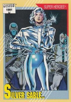 #21 Silver Sable - 1991 Impel Marvel Universe Series II