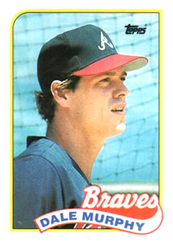 #210 Dale Murphy - Atlanta Braves - 1989 Topps Baseball