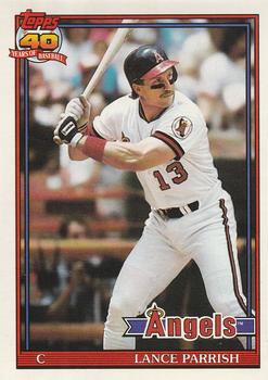 #210 Lance Parrish - California Angels - 1991 O-Pee-Chee Baseball