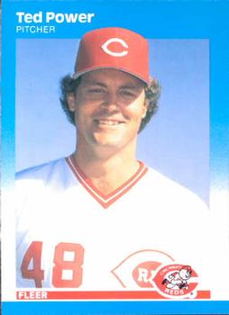 #210 Ted Power - Cincinnati Reds - 1987 Fleer Baseball