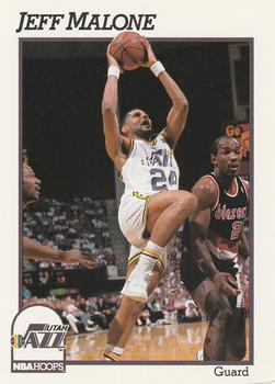 #210 Jeff Malone - Utah Jazz - 1991-92 Hoops Basketball