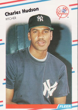 #210 Charles Hudson - New York Yankees - 1988 Fleer Baseball