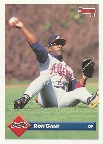 #210 Ron Gant - Atlanta Braves - 1993 Donruss Baseball