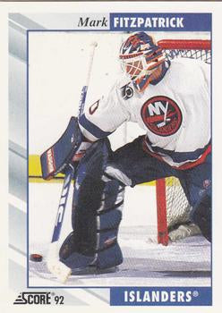 #210 Mark Fitzpatrick - New York Islanders - 1992-93 Score USA Hockey