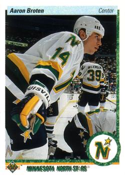 #210 Aaron Broten - Minnesota North Stars - 1990-91 Upper Deck Hockey