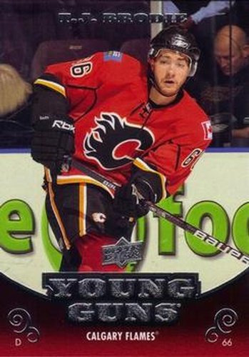 #210 T.J. Brodie - Calgary Flames - 2010-11 Upper Deck Hockey
