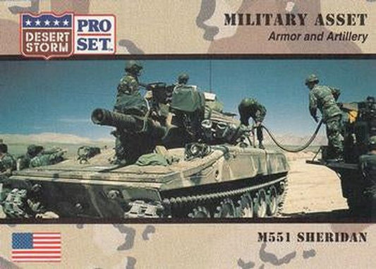 #210 M551 Sheridan - 1991 Pro Set Desert Storm