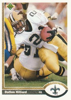 #210 Dalton Hilliard - New Orleans Saints - 1991 Upper Deck Football