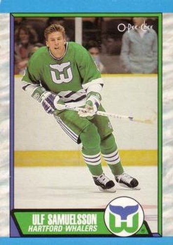 #210 Ulf Samuelsson - Hartford Whalers - 1989-90 O-Pee-Chee Hockey