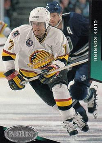 #210 Cliff Ronning - Vancouver Canucks - 1993-94 Parkhurst Hockey