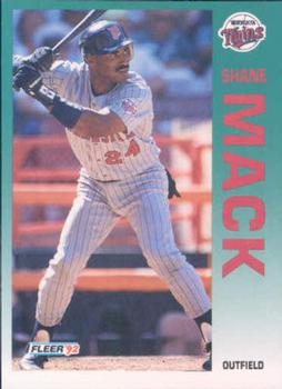 #210 Shane Mack - Minnesota Twins - 1992 Fleer Baseball