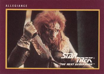 #210 Allegiance - 1991 Impel Star Trek 25th Anniversary