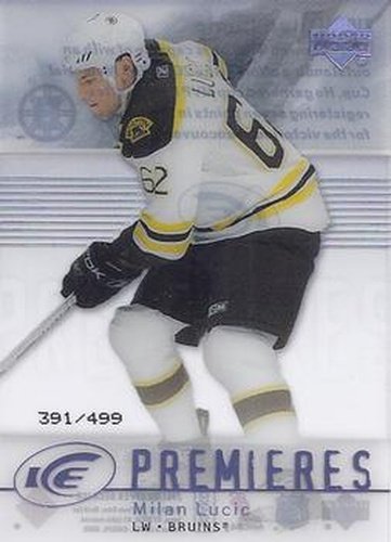 #210 Milan Lucic - Boston Bruins - 2007-08 Upper Deck Ice Hockey