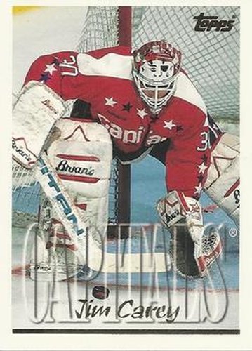 #210 Jim Carey - Washington Capitals - 1995-96 Topps Hockey