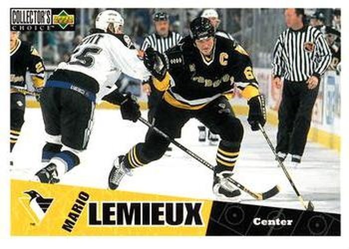 #210 Mario Lemieux - Pittsburgh Penguins - 1996-97 Collector's Choice Hockey