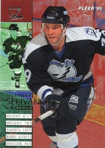 #210 Alexander Selivanov - Tampa Bay Lightning - 1994-95 Fleer Hockey