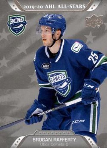 #210 Brogan Rafferty - Utica Comets - 2020-21 Upper Deck AHL Hockey