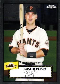 #210 Buster Posey - San Francisco Giants - 2021 Topps Chrome Platinum Anniversary Baseball