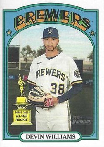 #210 Devin Williams - Milwaukee Brewers - 2021 Topps Heritage Baseball