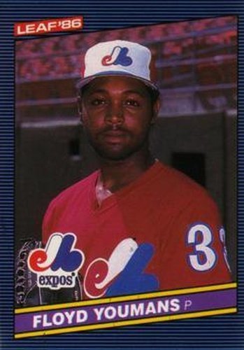 #210 Floyd Youmans - Montreal Expos - 1986 Leaf Baseball