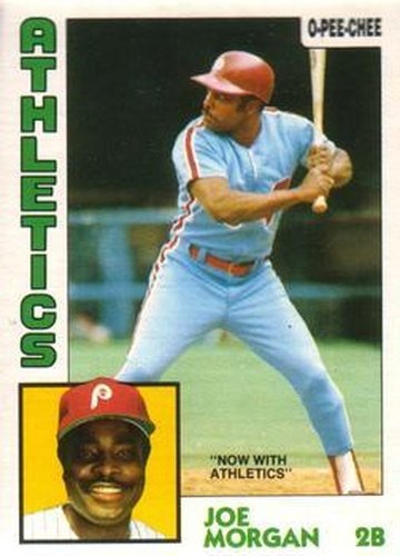 #210 Joe Morgan - Oakland Athletics - 1984 O-Pee-Chee Baseball