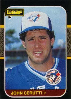 #210 John Cerutti - Toronto Blue Jays - 1987 Leaf Baseball