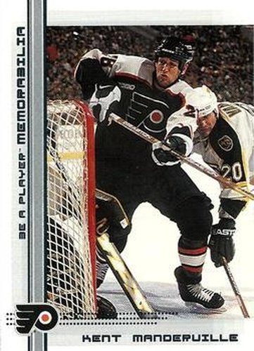 #210 Kent Manderville - Philadelphia Flyers - 2000-01 Be a Player Memorabilia Hockey
