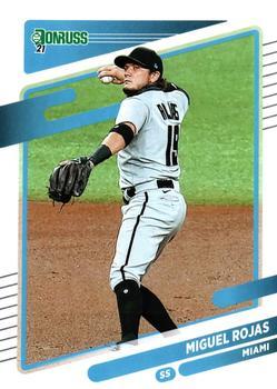 #210 Miguel Rojas - Miami Marlins - 2021 Donruss Baseball