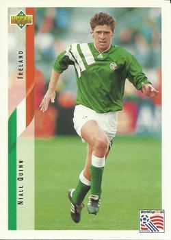 #210 Niall Quinn - Ireland - 1994 Upper Deck World Cup Contenders English/Spanish Soccer