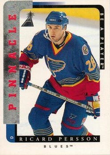 #210 Ricard Persson - St. Louis Blues - 1996-97 Pinnacle Be a Player Hockey