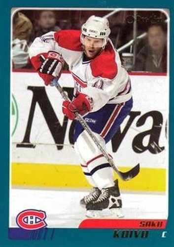 #210 Saku Koivu - Montreal Canadiens - 2003-04 O-Pee-Chee Hockey