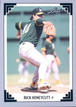 #210 Rick Honeycutt - Oakland Athletics - 1991 Leaf Baseball