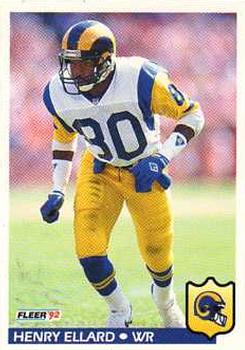 #210 Henry Ellard - Los Angeles Rams - 1992 Fleer Football