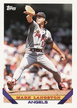 #210 Mark Langston - California Angels - 1993 Topps Baseball