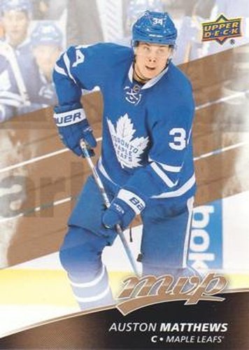 #210 Auston Matthews - Toronto Maple Leafs - 2017-18 Upper Deck MVP Hockey