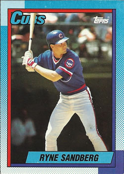 #210 Ryne Sandberg - Chicago Cubs - 1990 Topps Baseball